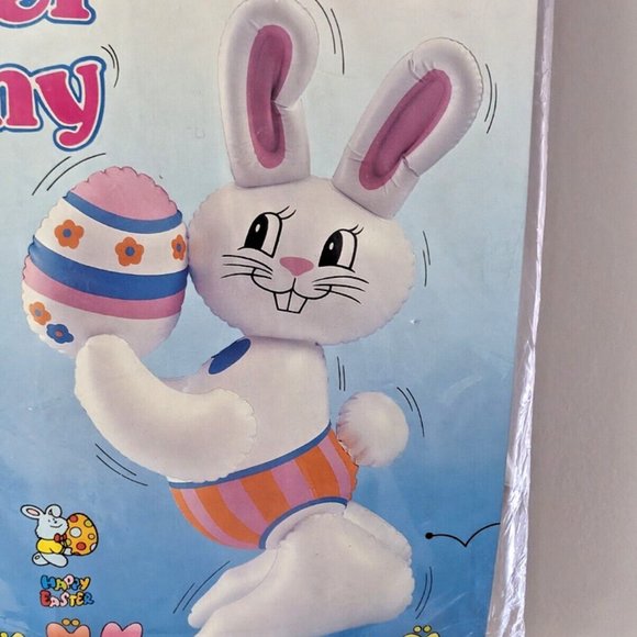 Inflatable Easter Bunny Vintage Easter Decor - Picture 3 of 5
